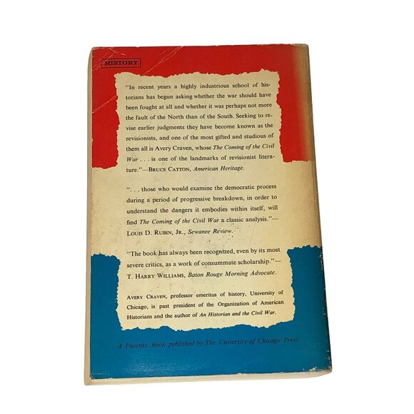 The Coming of The Civil War Avery Craven 2nd Edition 1966 University of Chicago - Picture 3 of 9